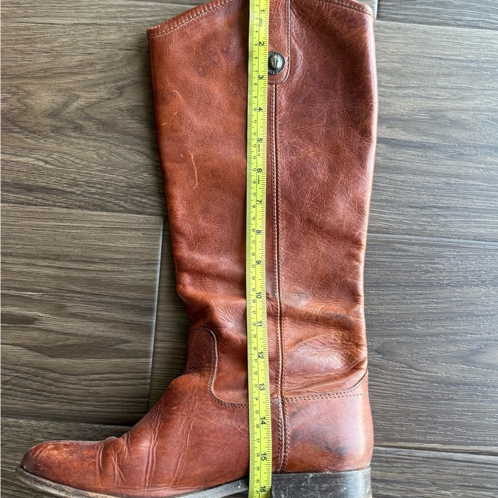 Frye Tan Leather Interior Boots